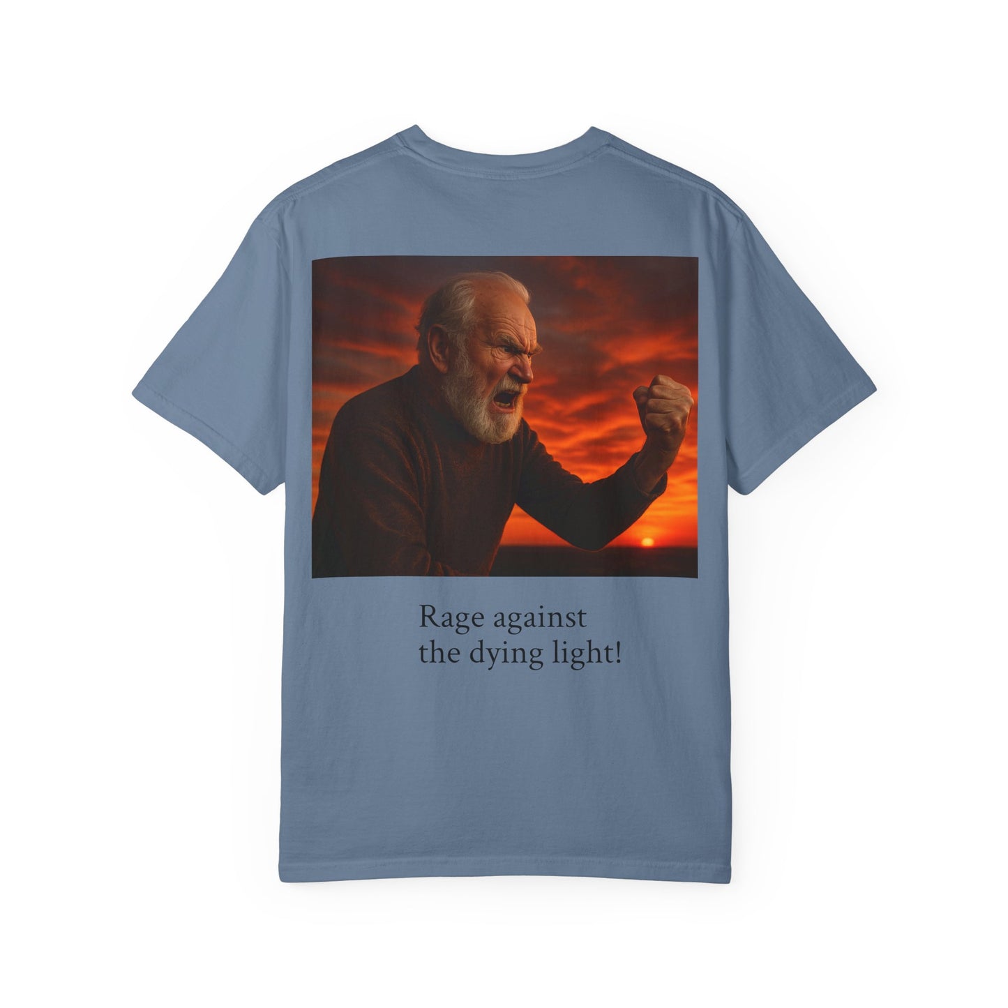 Dylan Thomas Unisex Garment-Dyed T-Shirt - "Rage Against the Dying Light"