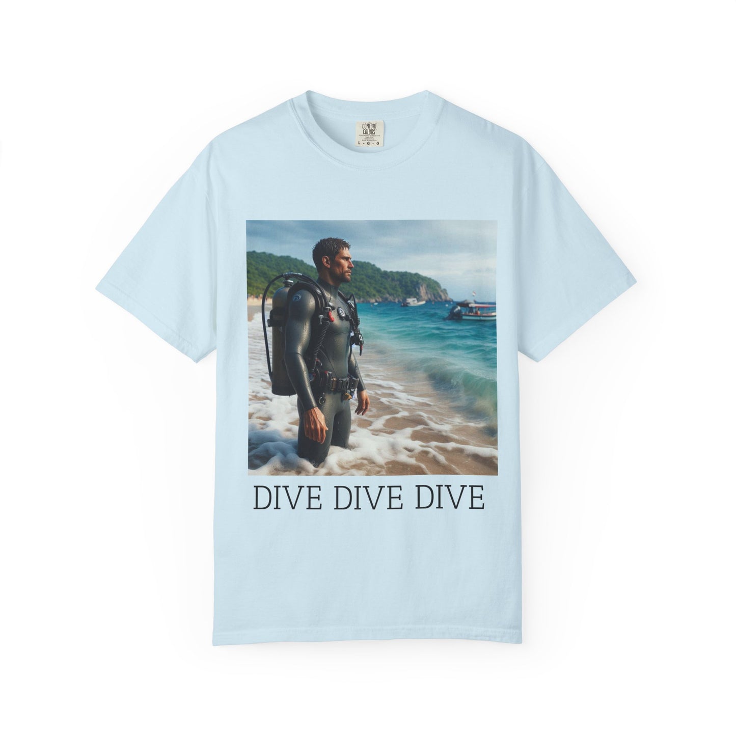 Diving Enthusiast T-Shirt, Scuba Dive Shirt, Summer Vacation Tee, Beachwear Gift, Ocean Lover Apparel, Dive Dive Dive Design