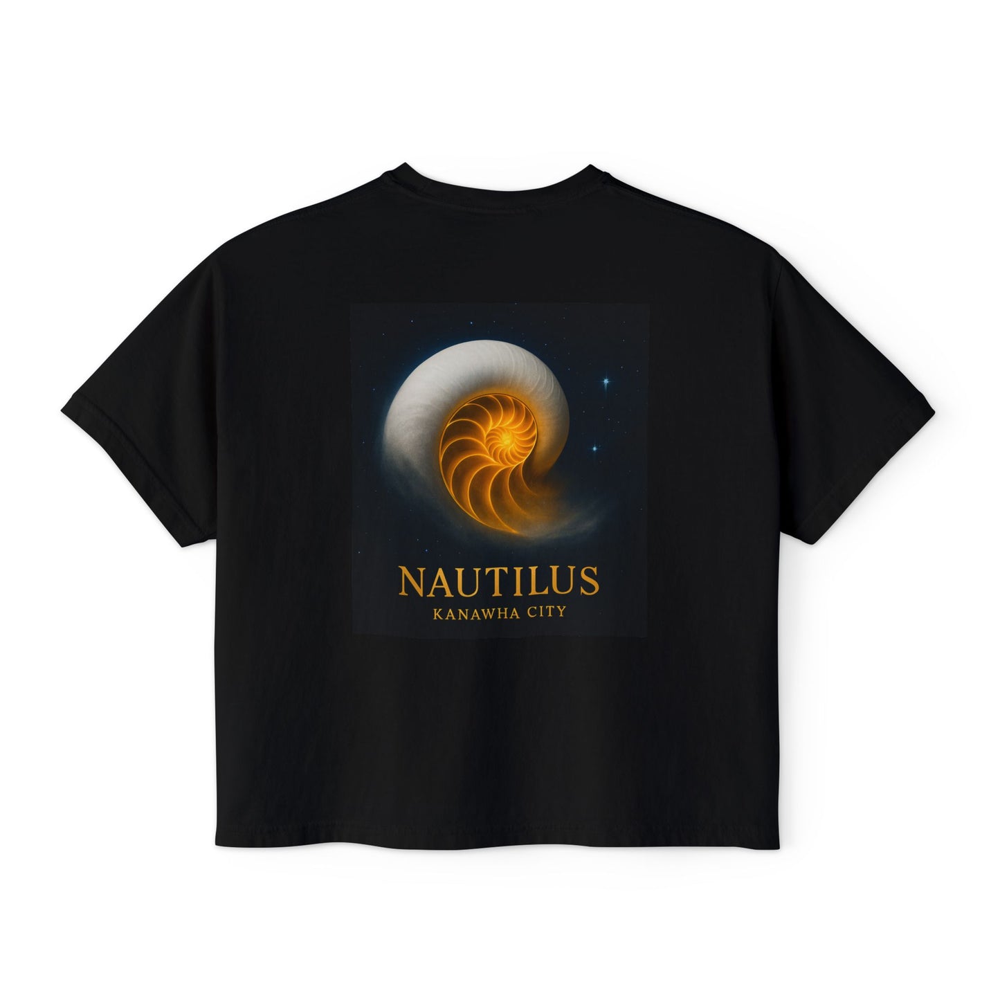 Nautilus Kanawha City Women's Boxy Tee, Relaxed Fit T-Shirt, Vintage Graphic Top, Casual Wear, Gift for Her, Summer Essential