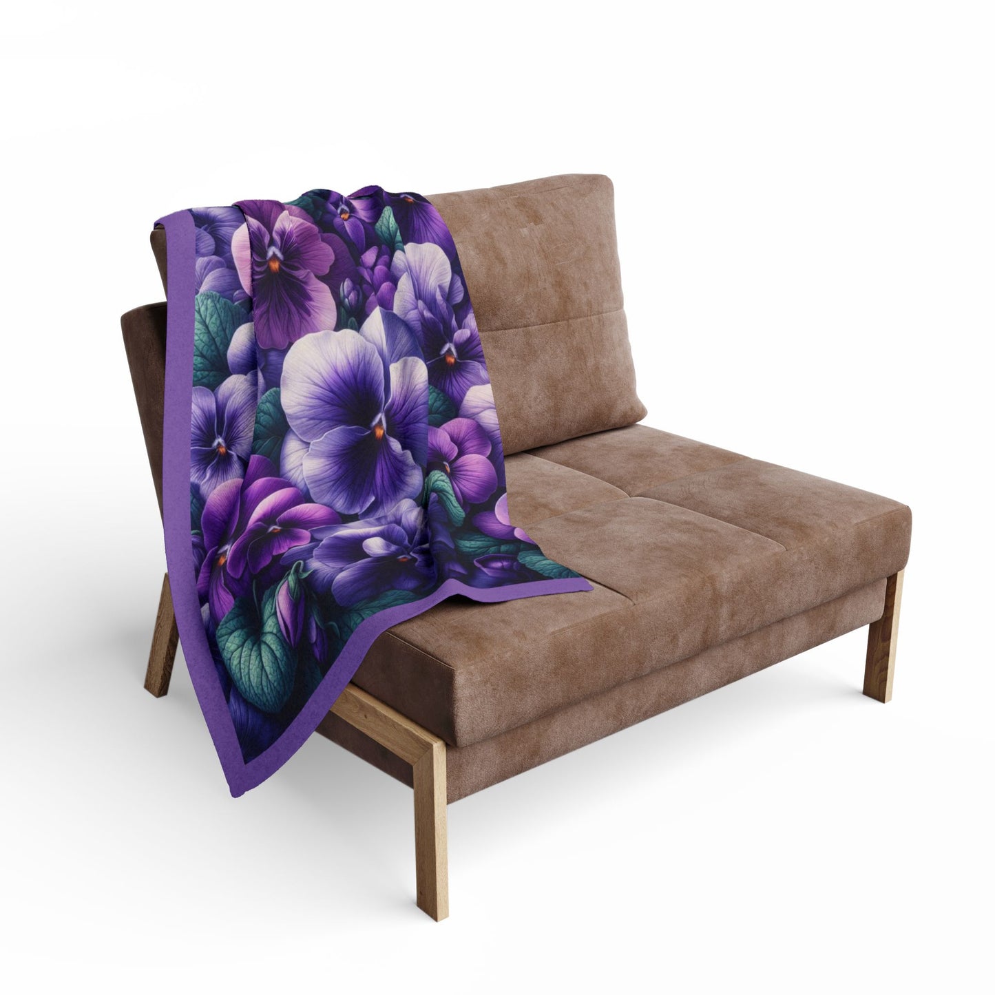 Vibrant Floral Fleece Blanket | Cozy Throw for Home Decor, Gift for Her, Flower Lover, Spring Decor, Lightweight Blanket