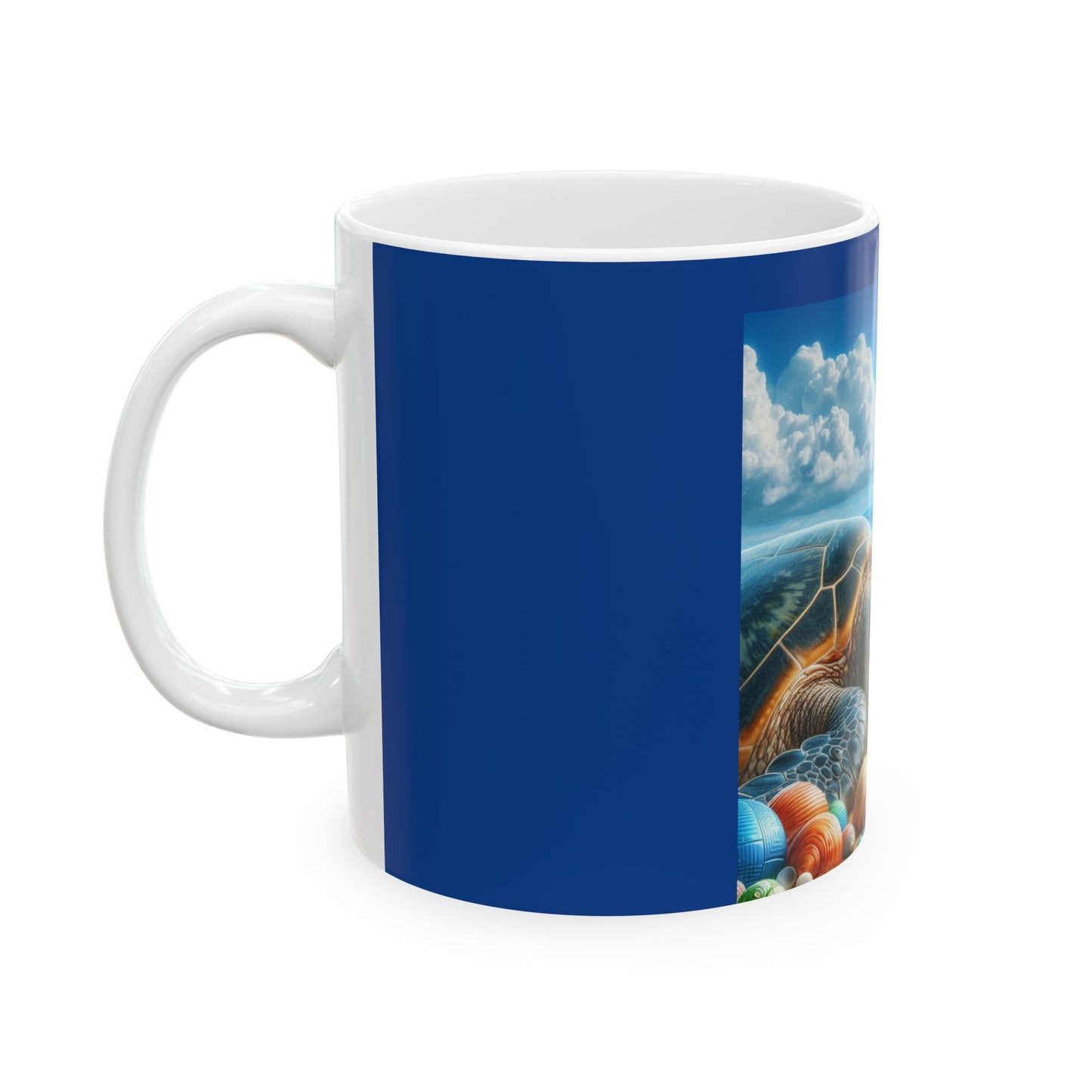 Stunning Sea Turtle Ceramic Mug, Ocean Lover Gift, Beach Decor, Unique Coffee Mug, Nature Enthusiast, Eco-Friendly Drinkware