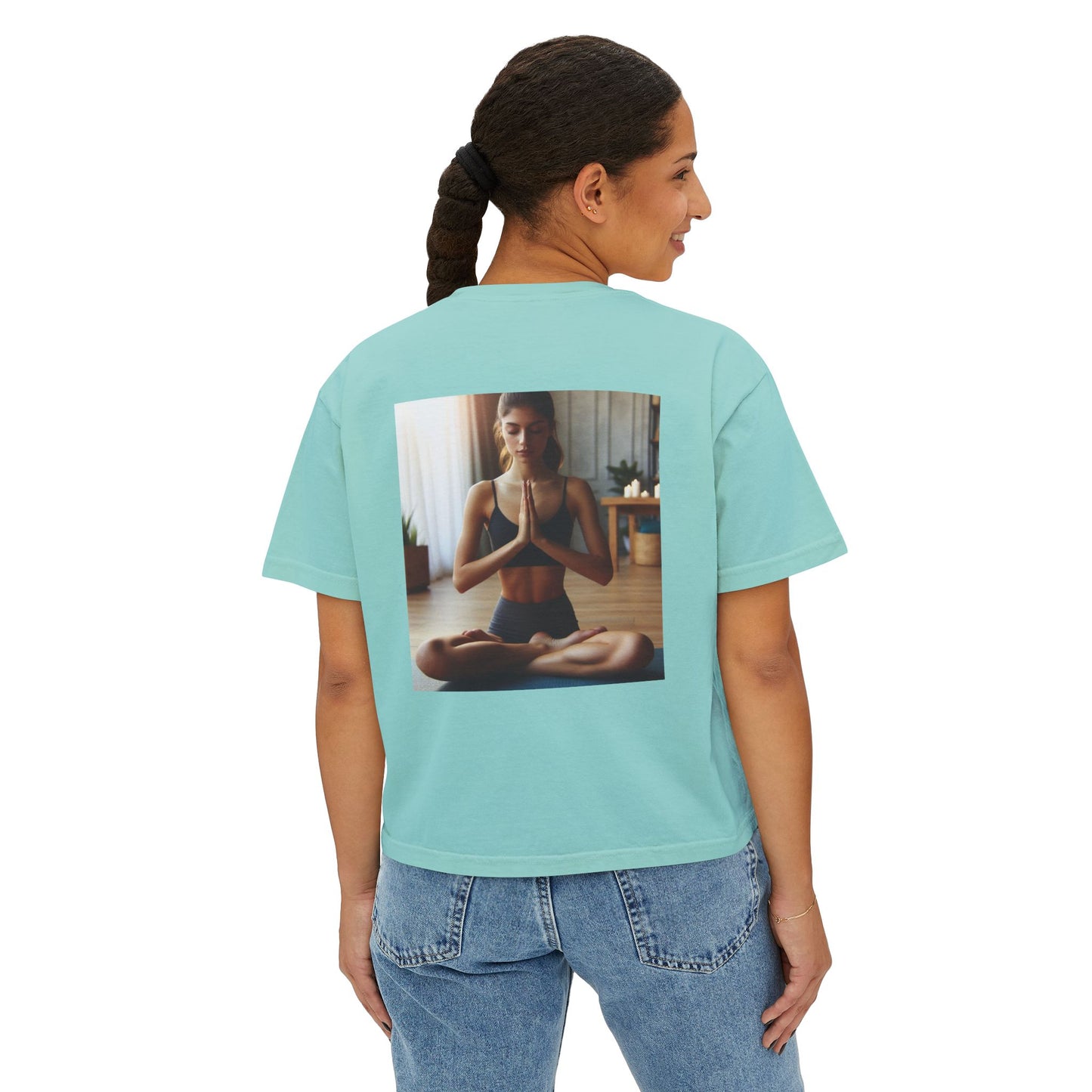 Serenity Prayer- Women's Boxy Tee - Inspirational Relaxed Fit Shirt