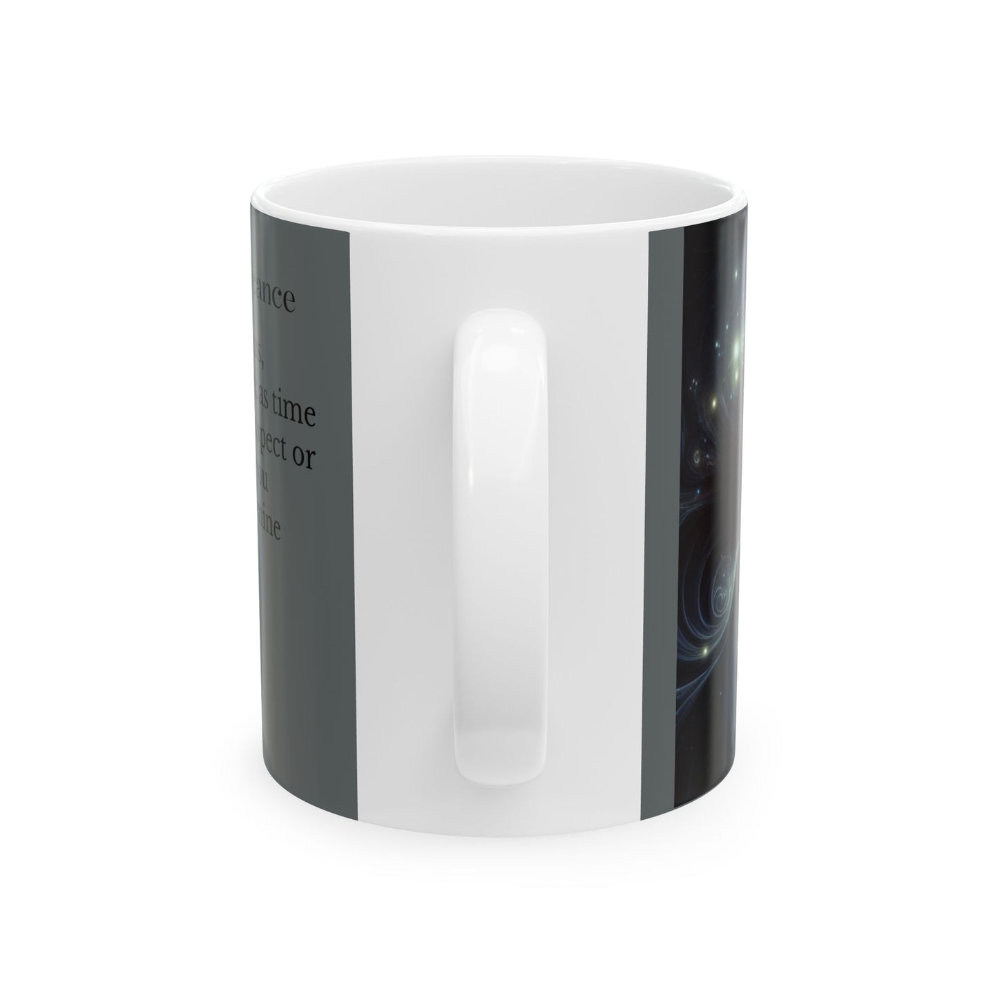 Cosmic Inspiration-"The joy of insignificance" A poem of cosmic of disconcern- Ceramic Mug - 11oz & 15oz