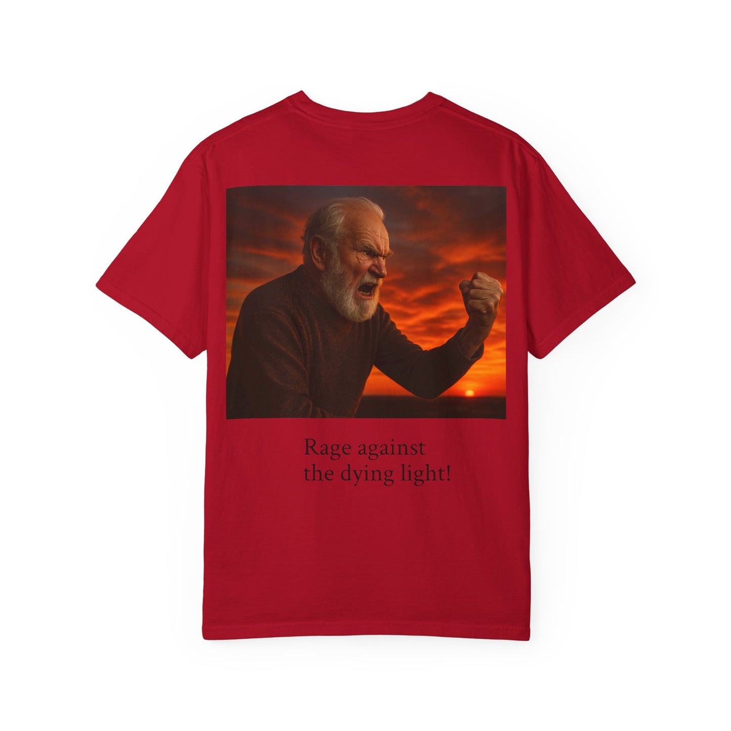 Dylan Thomas Unisex Garment-Dyed T-Shirt - "Rage Against the Dying Light"