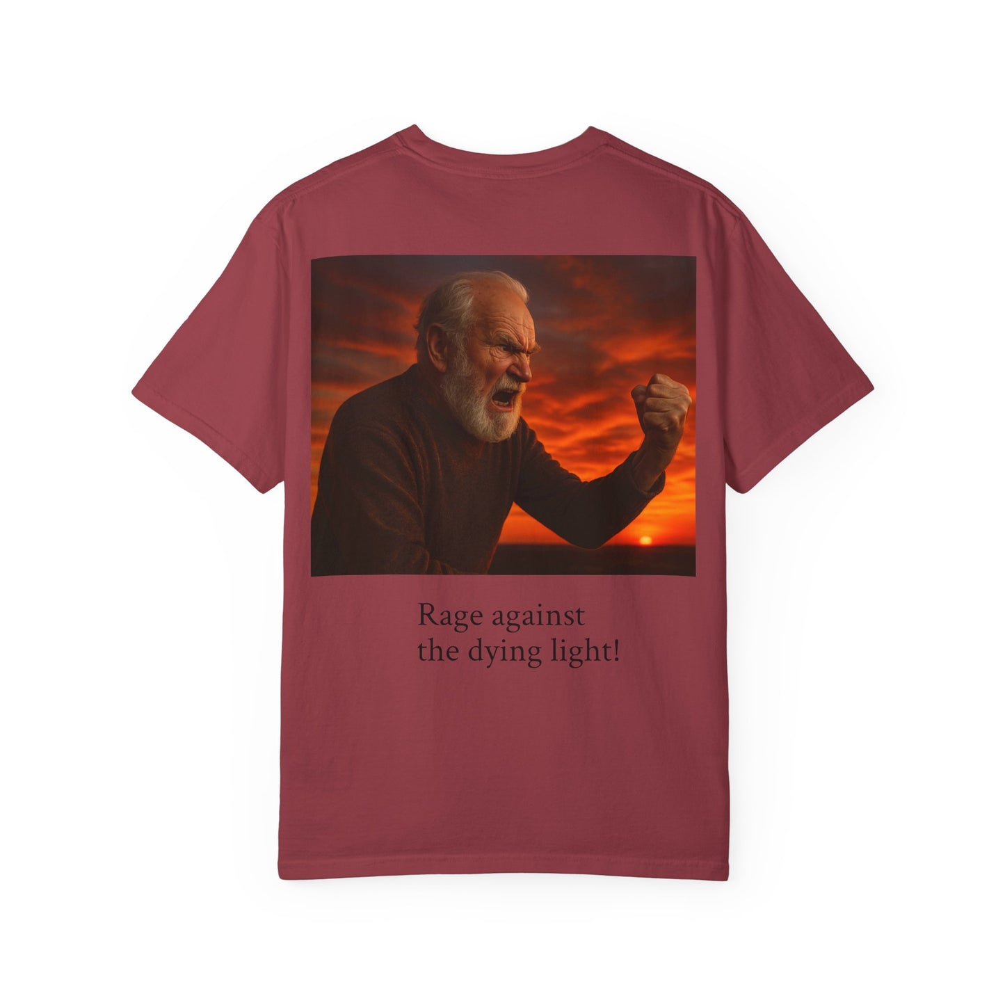 Dylan Thomas Unisex Garment-Dyed T-Shirt - "Rage Against the Dying Light"