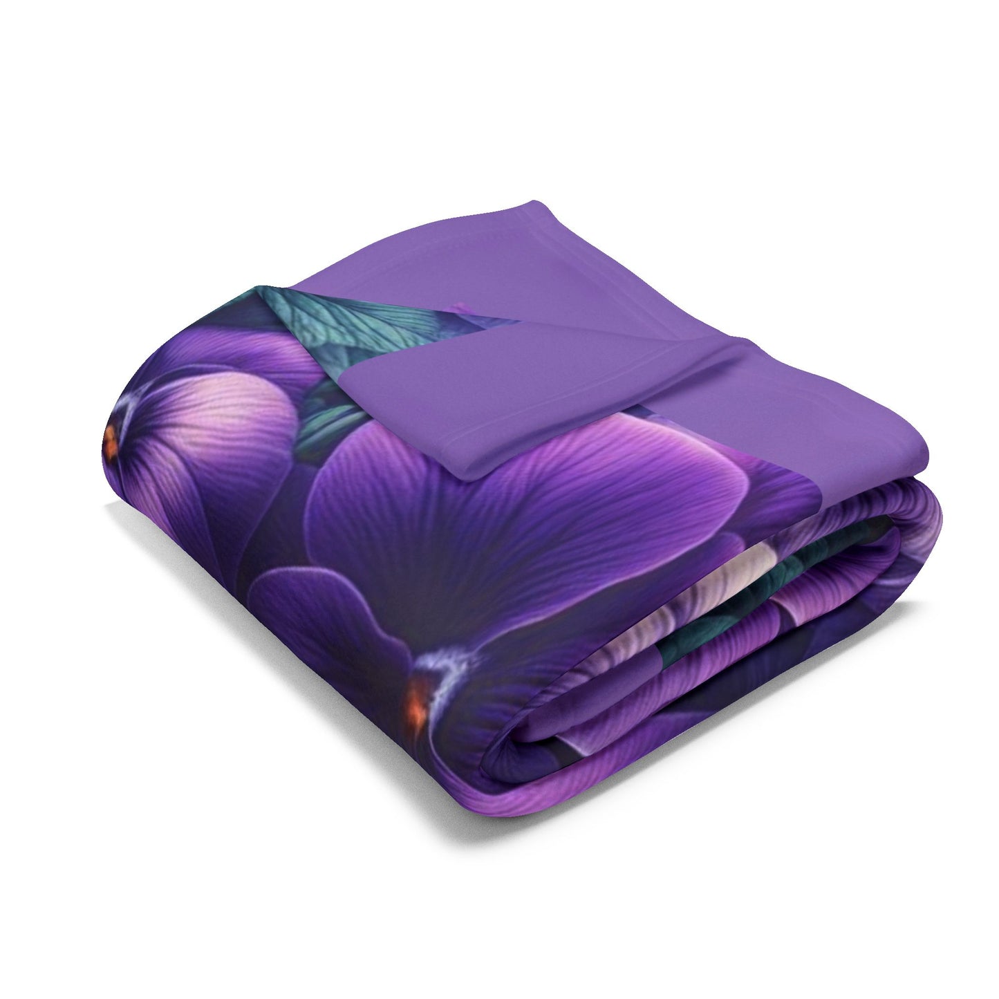 Vibrant Floral Fleece Blanket | Cozy Throw for Home Decor, Gift for Her, Flower Lover, Spring Decor, Lightweight Blanket