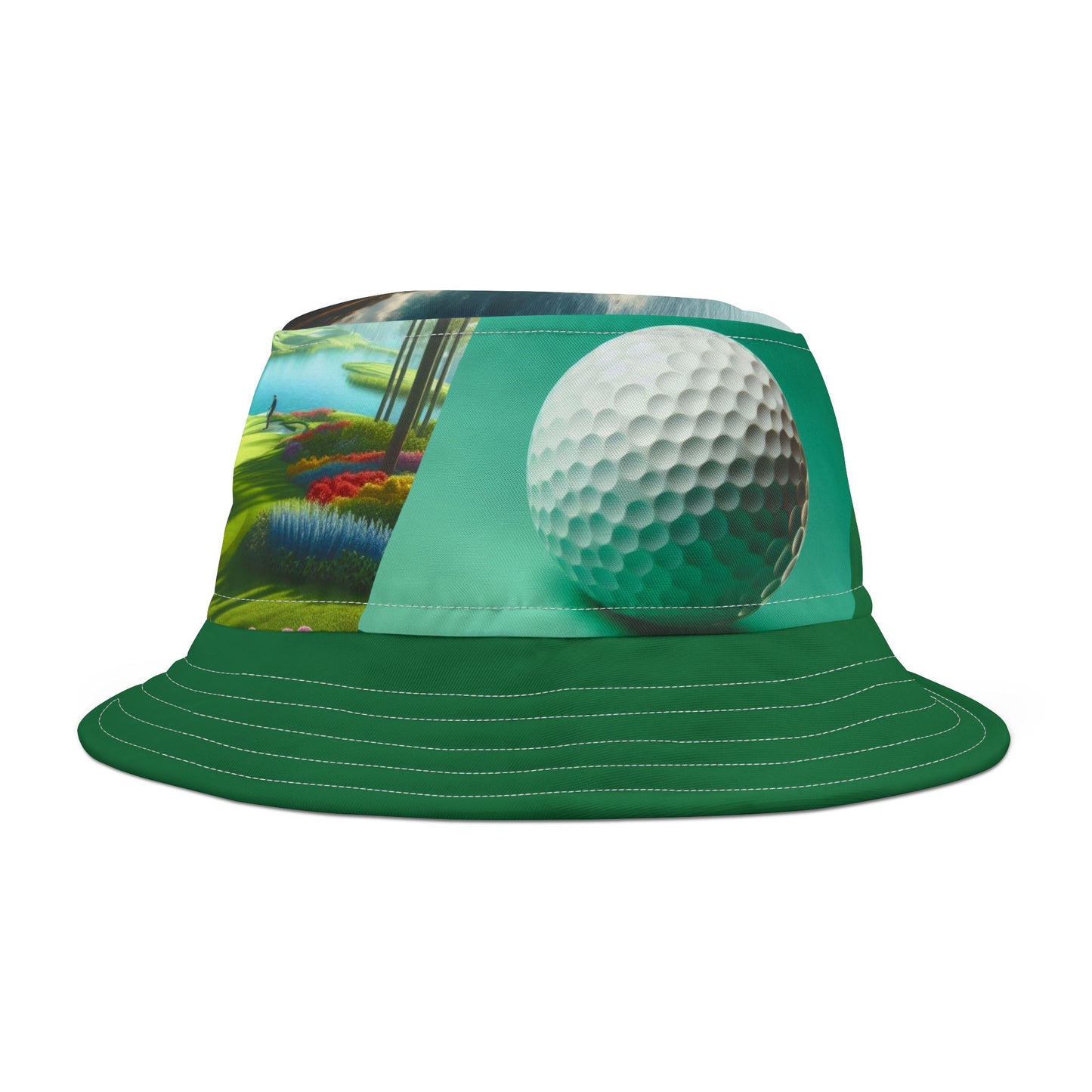 Golf-fanatic Bucket Hat, Stylish Sun Protection Hat for Golf Lovers, Perfect for Summer Outings, Unique Gift for Golfers, AOP Design
