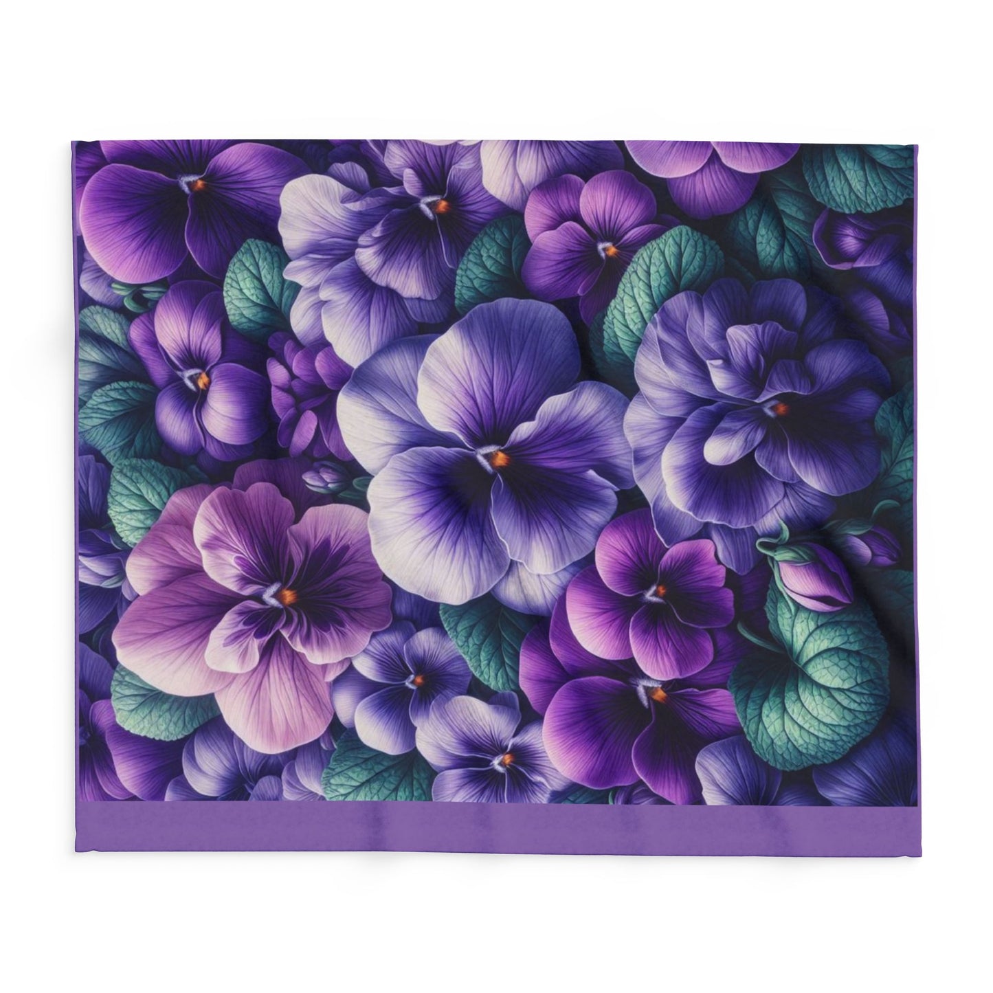 Vibrant Floral Fleece Blanket | Cozy Throw for Home Decor, Gift for Her, Flower Lover, Spring Decor, Lightweight Blanket