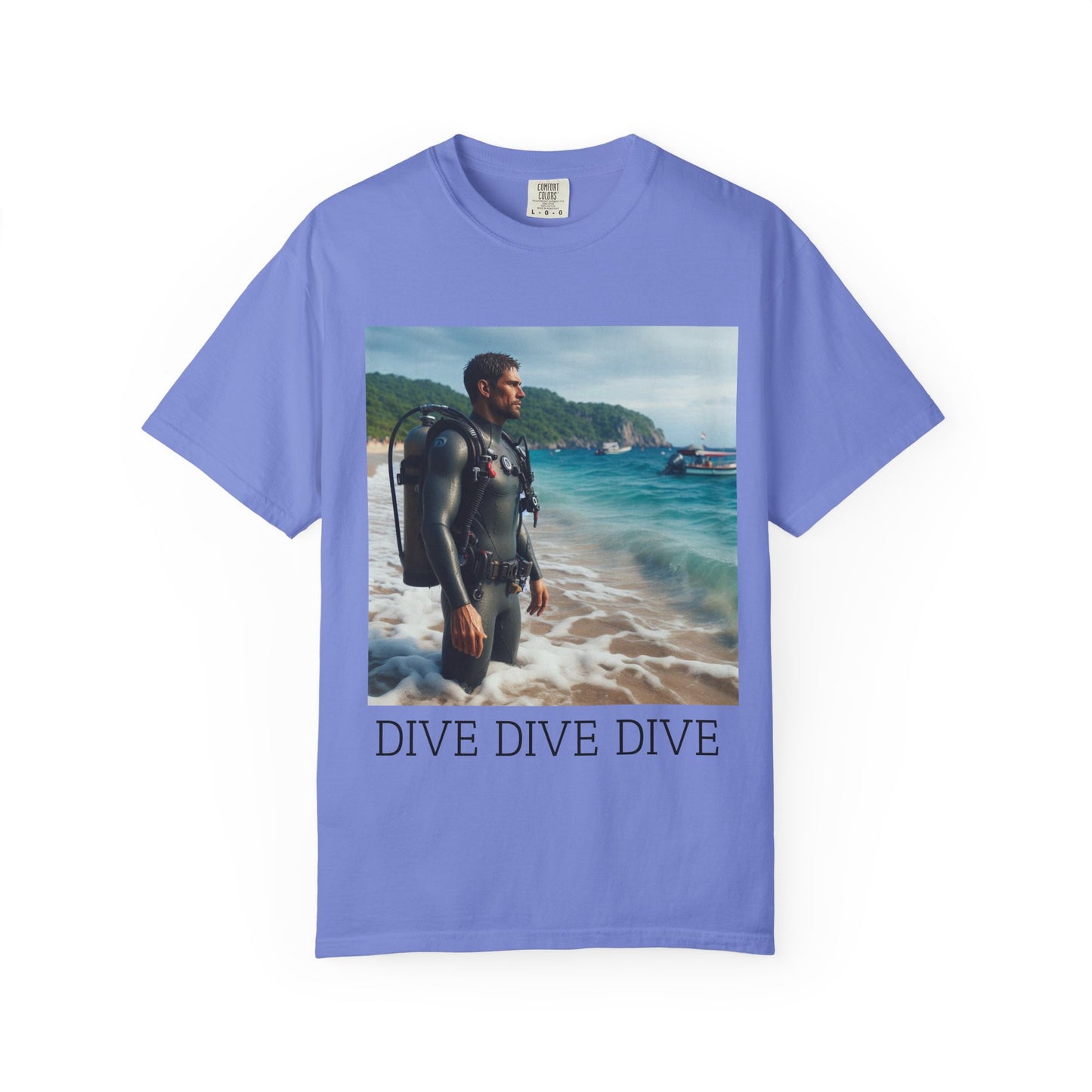 Diving Enthusiast T-Shirt, Scuba Dive Shirt, Summer Vacation Tee, Beachwear Gift, Ocean Lover Apparel, Dive Dive Dive Design