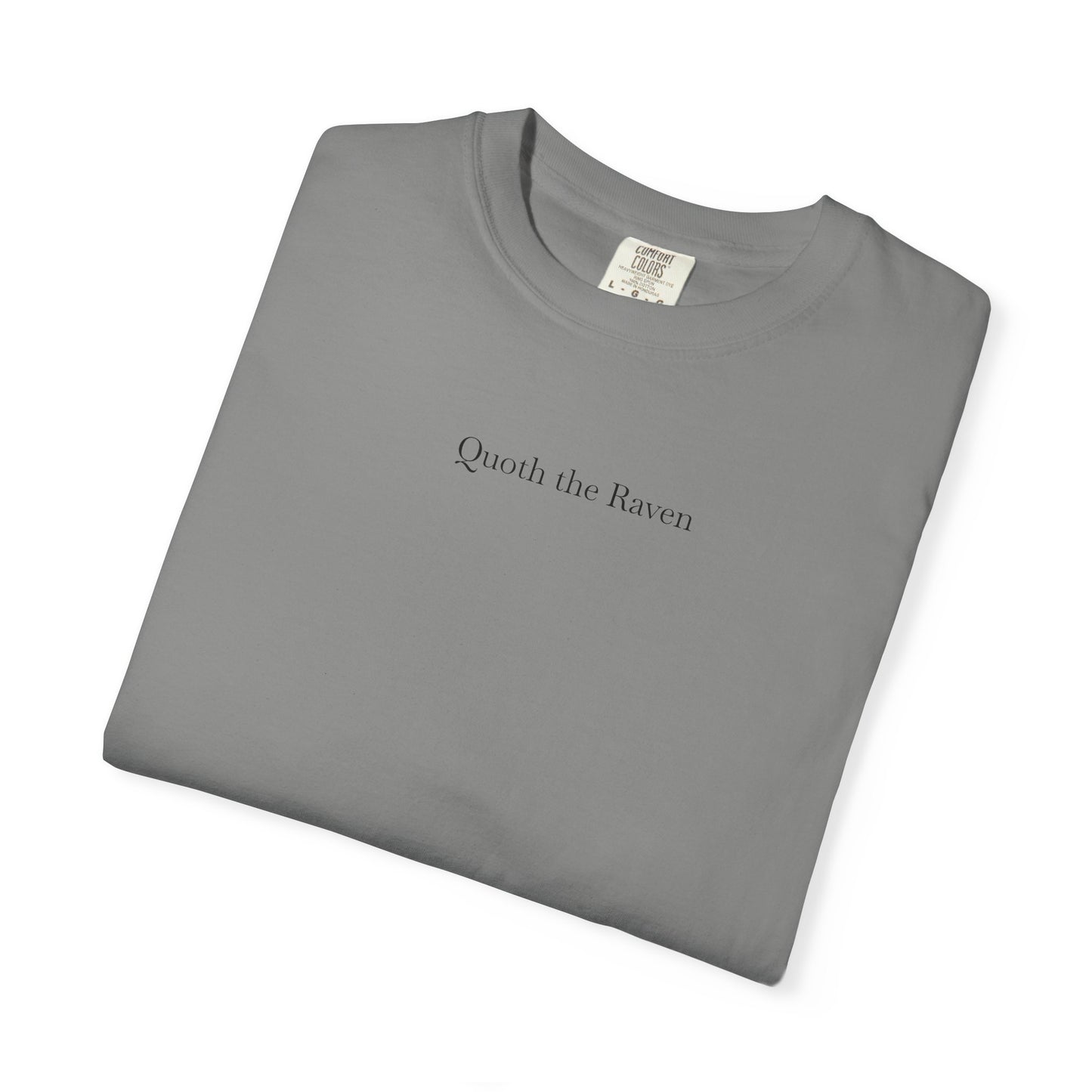 Edgar Allen Poe- Quoth the Raven Nevermore- Unisex T-Shirt, Gothic Apparel, Dark Academia Style, a poetic Shirt fo the intellecual