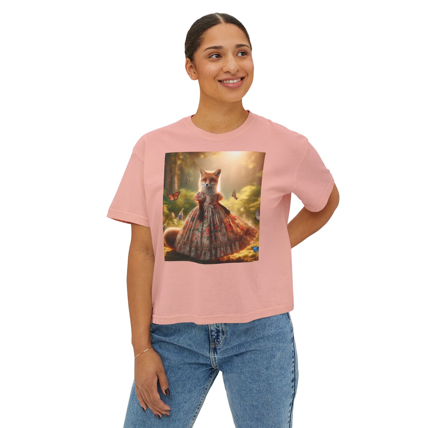 Foxy Lady Short T for women- Boxy Tee for Chicks