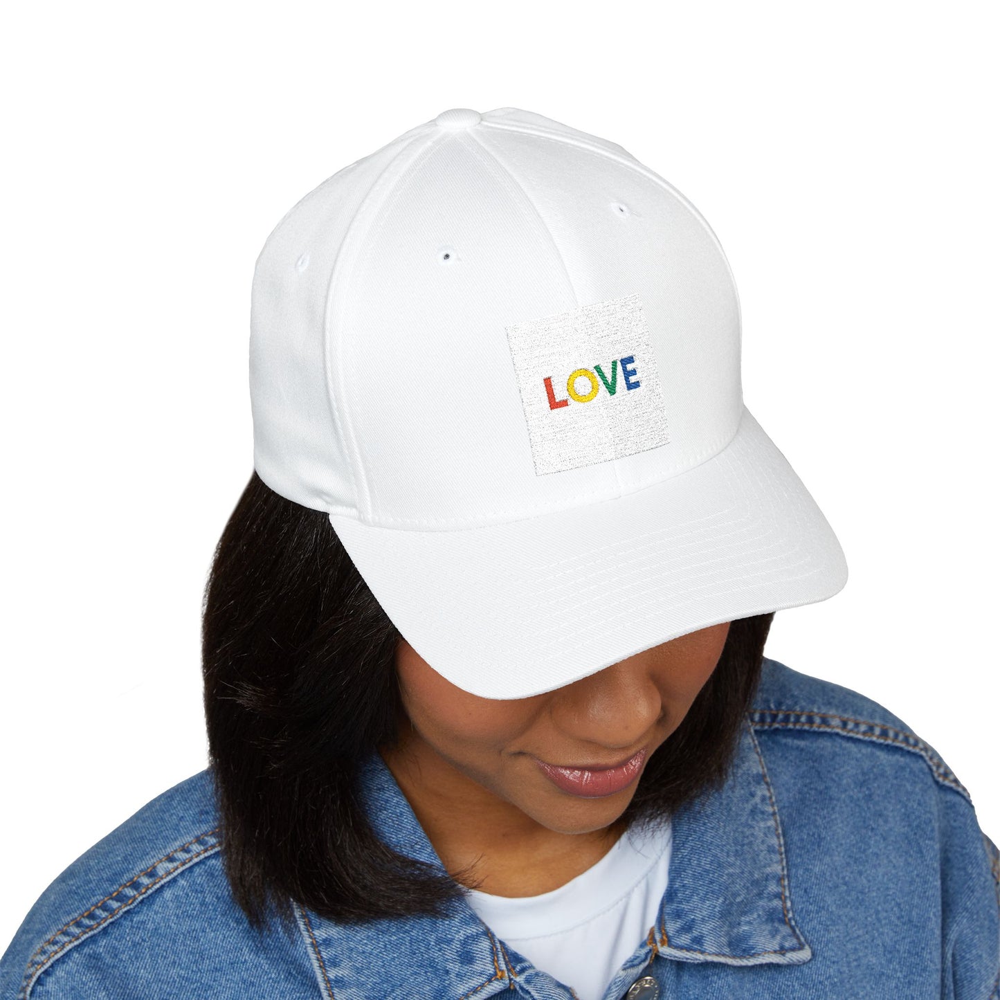 Love Embroidered Structured Cap, Adjustable Dad Hat, Casual Cap, Gifts for Her, Pride Accessories, Summer Hat