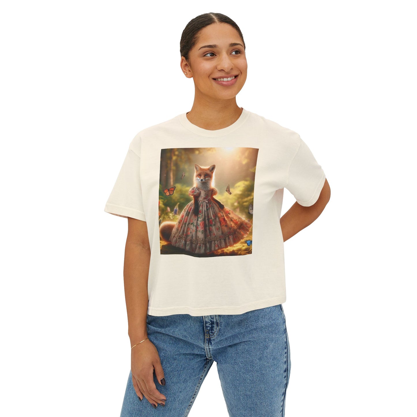 Foxy Lady Short T for women- Boxy Tee for Chicks