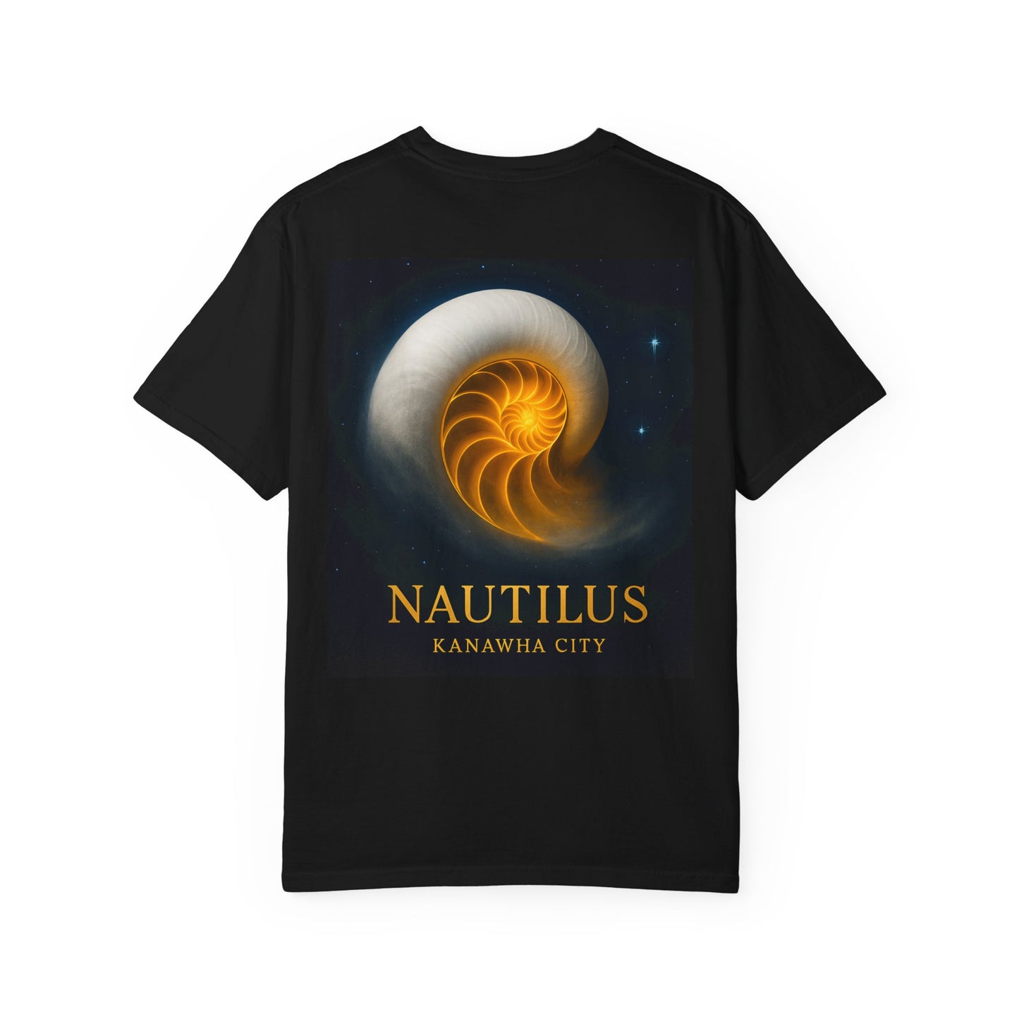 Nautilus Kanawha City Unisex Garment-Dyed T-Shirt, Casual Tee, Graphic Shirt, Nature Lover Gift, Summer Wardrobe, Travel Souvenir