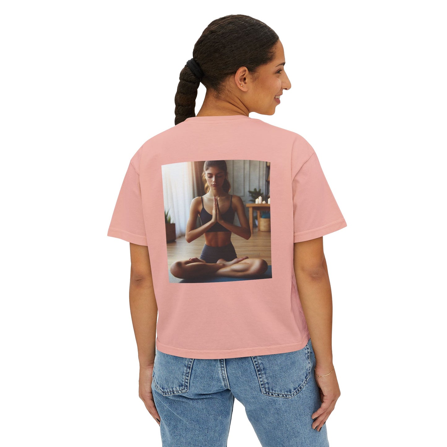 Serenity Prayer- Women's Boxy Tee - Inspirational Relaxed Fit Shirt