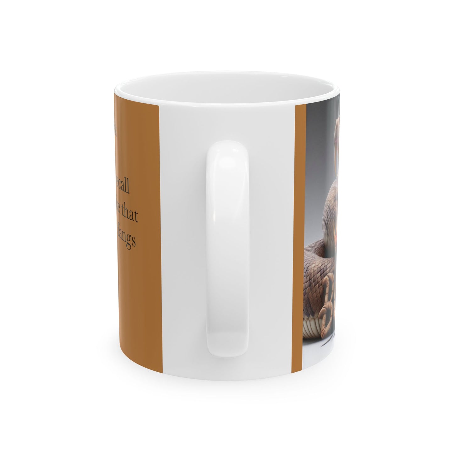 Fangs of alcohol-Graphic Ceramic Mug - Unique 11oz Drinkware with Quote