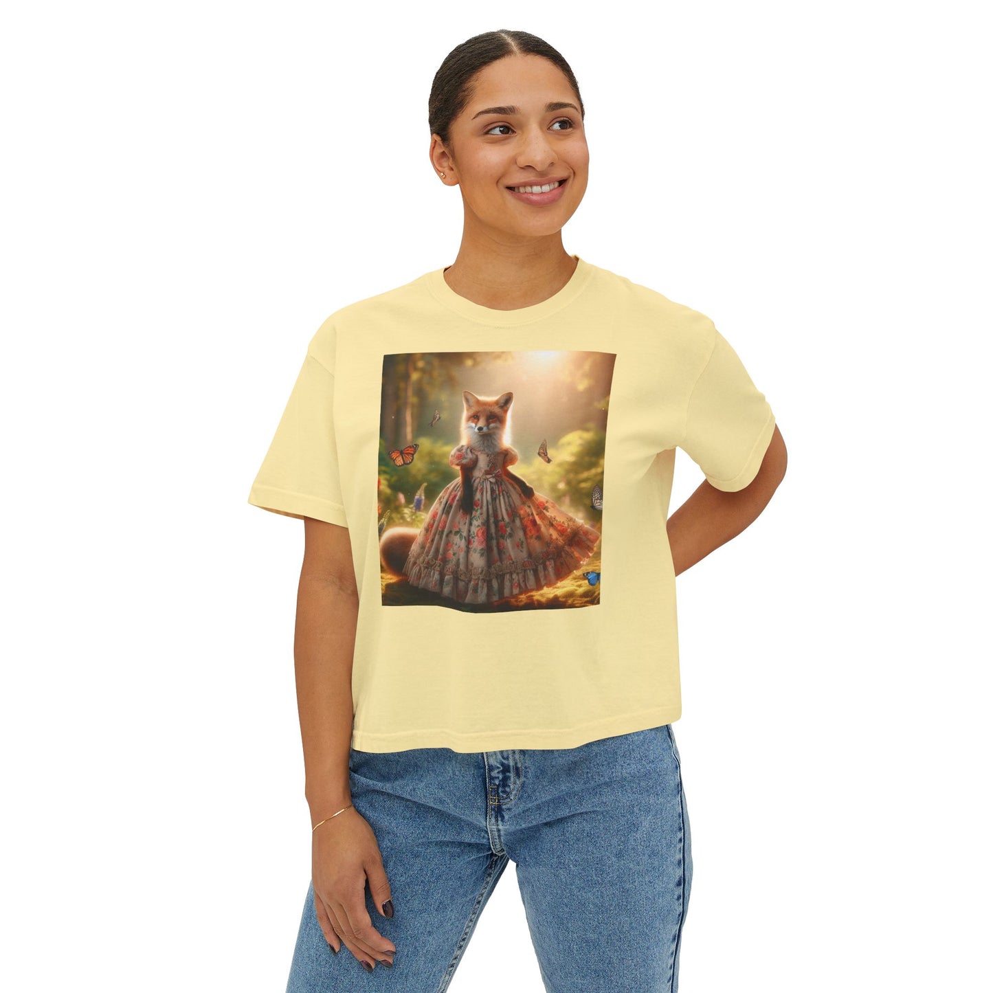 Foxy Lady Short T for women- Boxy Tee for Chicks