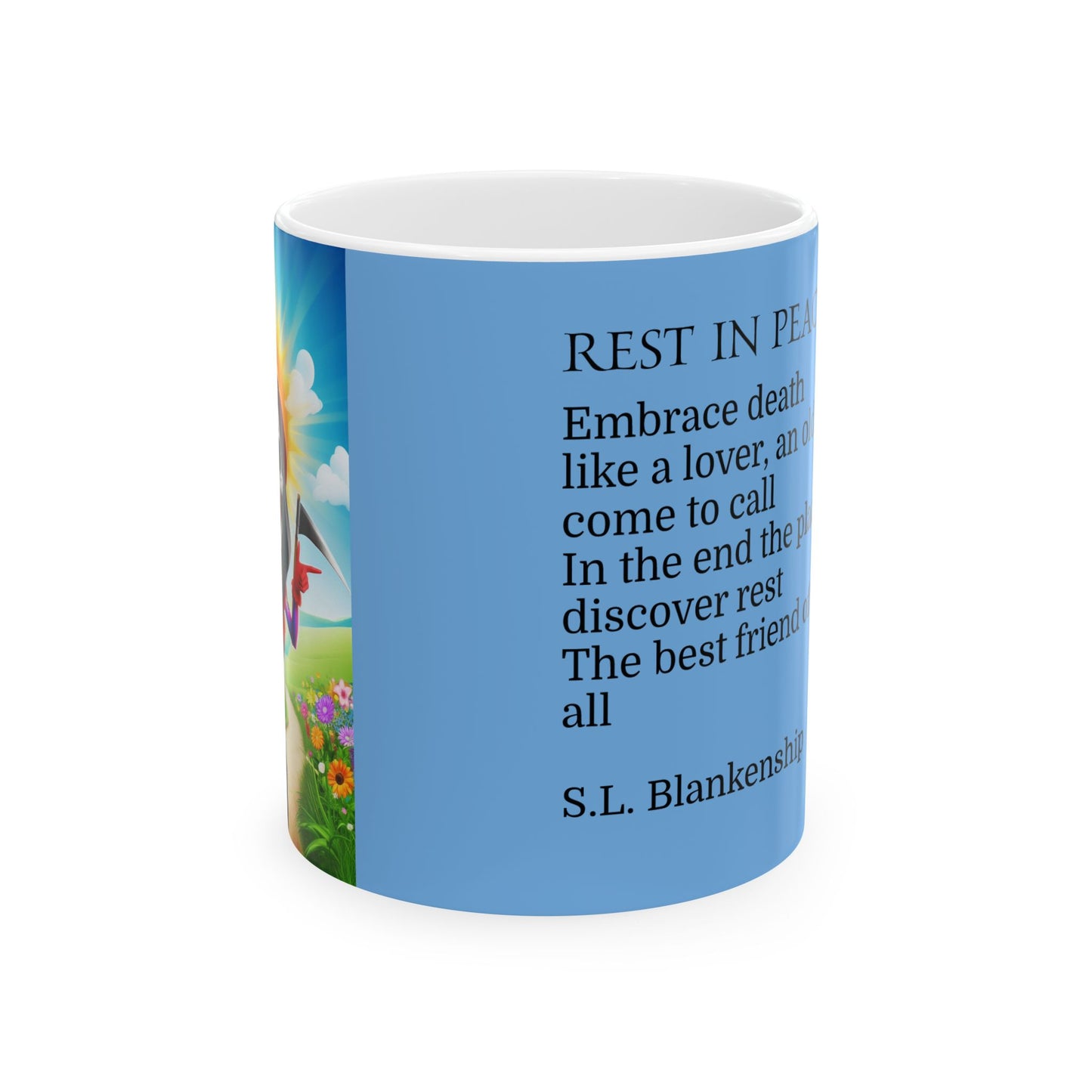 A comforting coffee mug for Remembrance. Rest in Peace Quote, Gift for Grieving Friends, Sympathy Gift, Memorial Mug, Coffee Cup