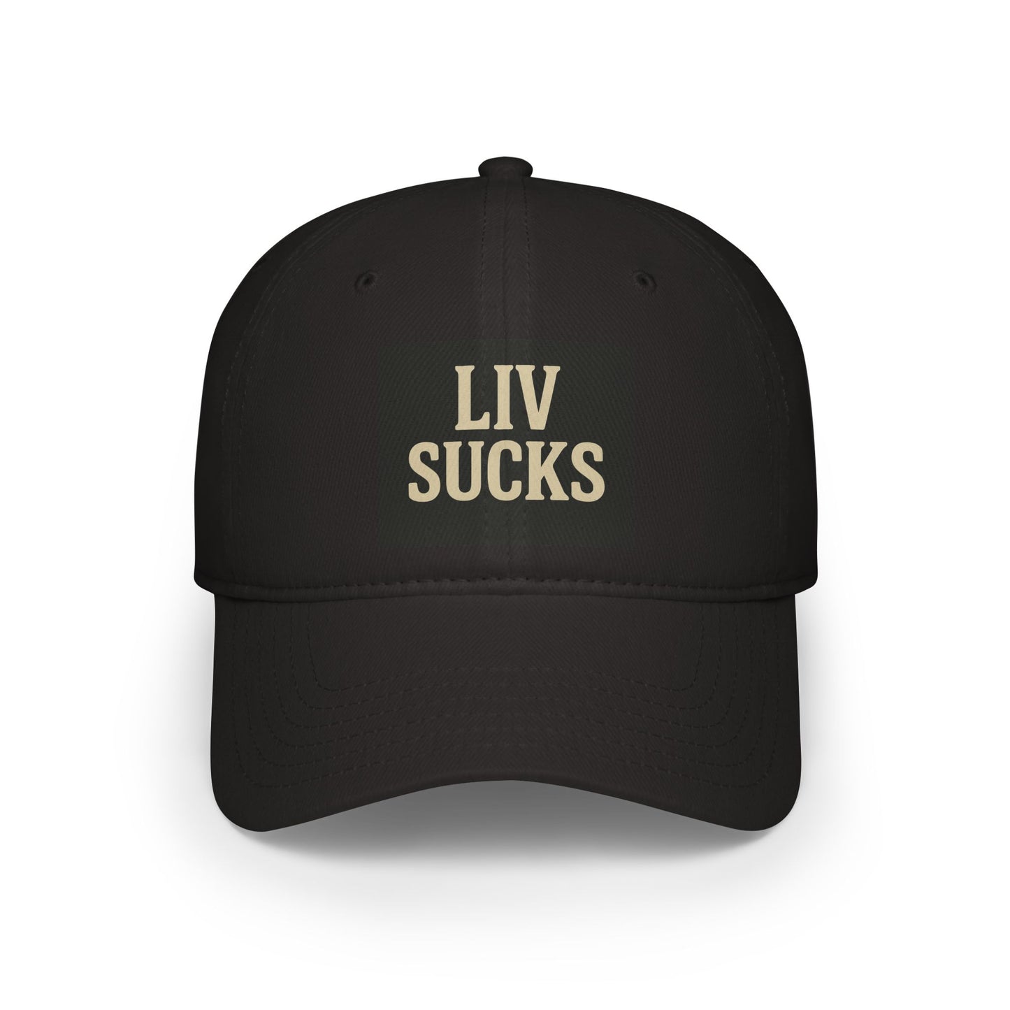 Baseball Cap with 'LIV SUCKS' Design, Casual Summer Hat, Gift for Sports Fans, Everyday Wear, Unisex Cap