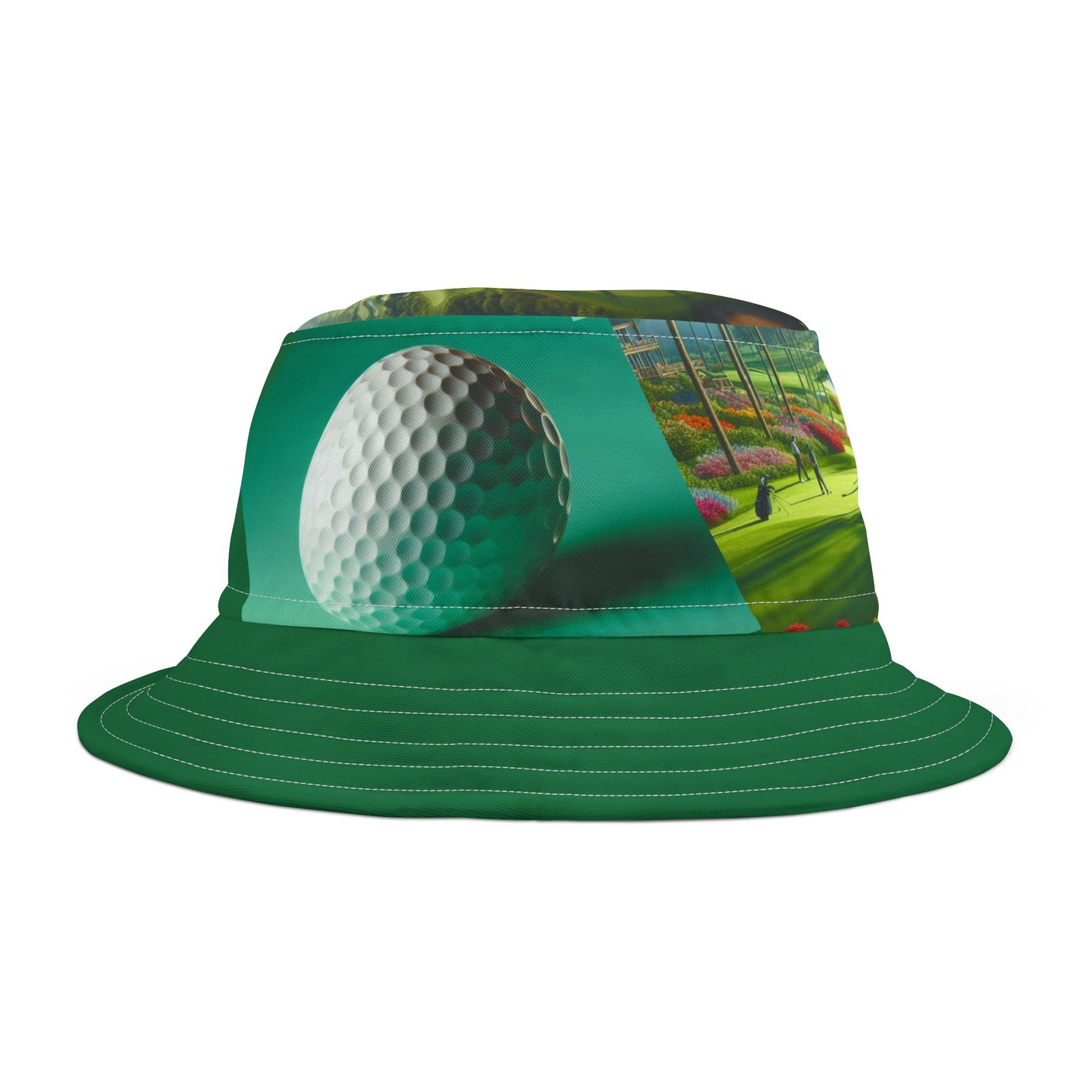 Golf-fanatic Bucket Hat, Stylish Sun Protection Hat for Golf Lovers, Perfect for Summer Outings, Unique Gift for Golfers, AOP Design