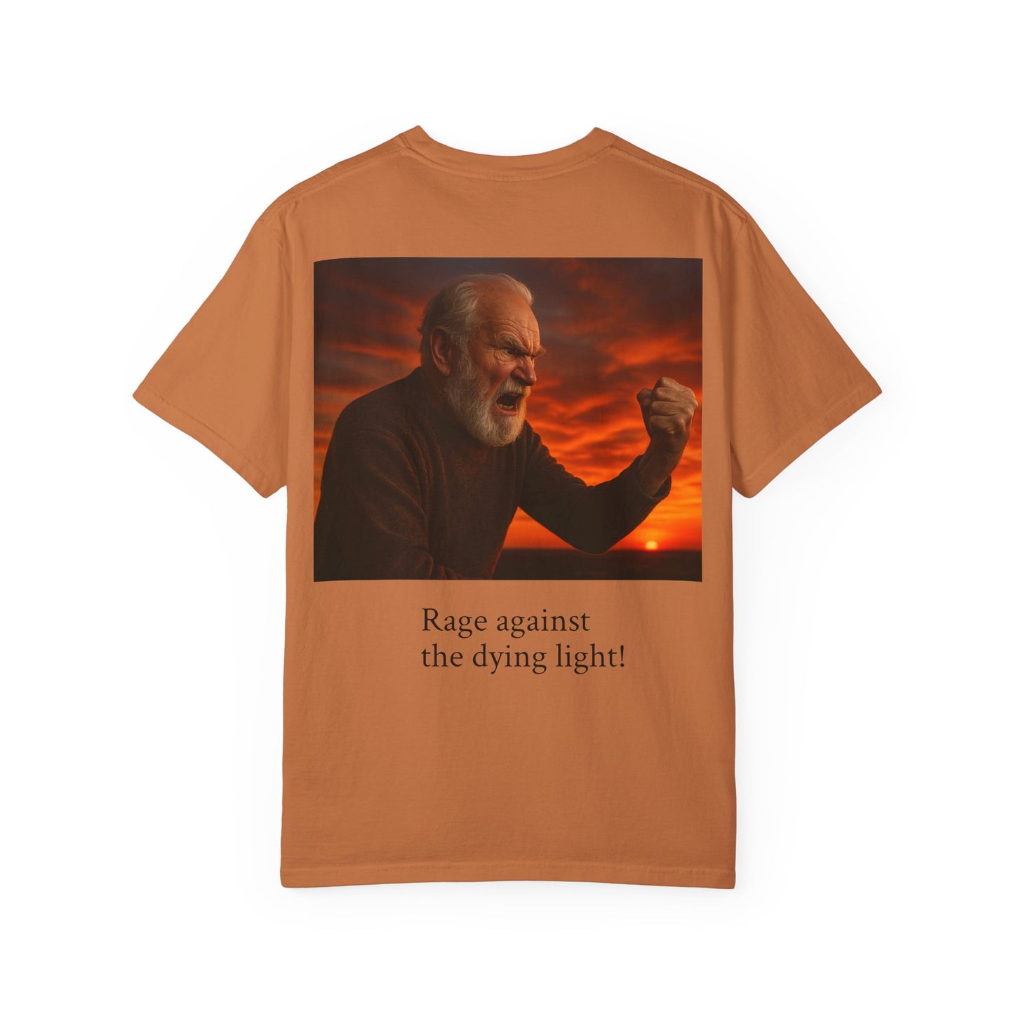 Dylan Thomas Unisex Garment-Dyed T-Shirt - "Rage Against the Dying Light"