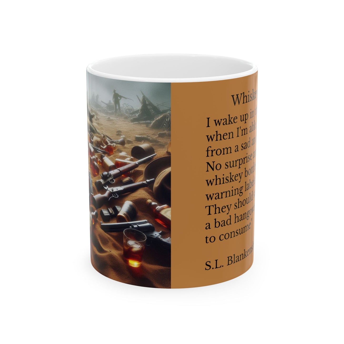 Whiskey Wars coffee mug-Hangover humor- Ceramic Mug - 11oz & 15oz, Unique Gift for the drinking man.