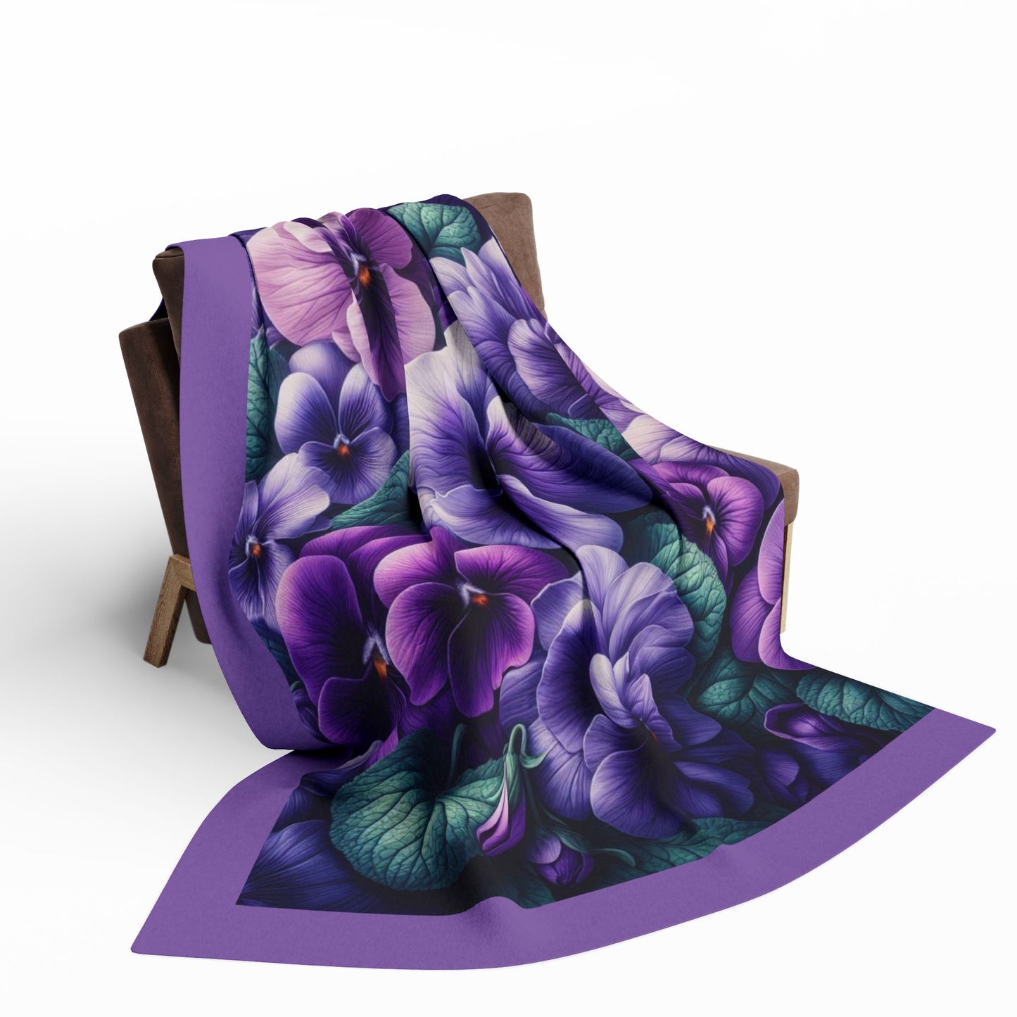 Vibrant Floral Fleece Blanket | Cozy Throw for Home Decor, Gift for Her, Flower Lover, Spring Decor, Lightweight Blanket