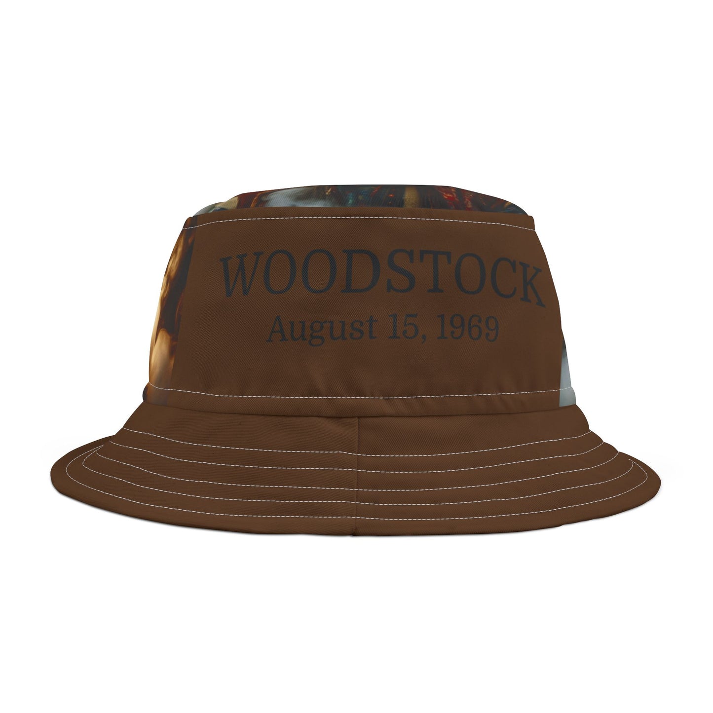 Woodstock Festival Bucket Hat - Vintage 1969 Design