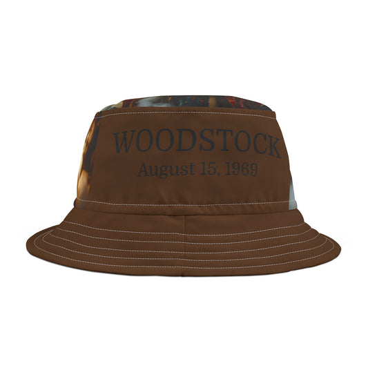 Woodstock Festival Bucket Hat - Vintage 1969 Design