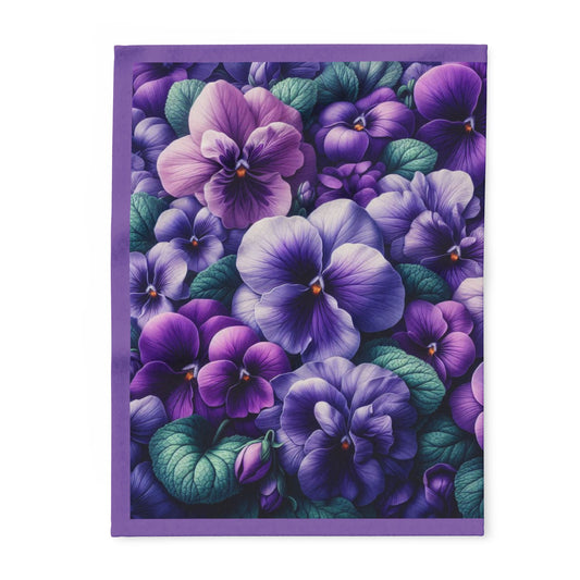Vibrant Floral Fleece Blanket | Cozy Throw for Home Decor, Gift for Her, Flower Lover, Spring Decor, Lightweight Blanket