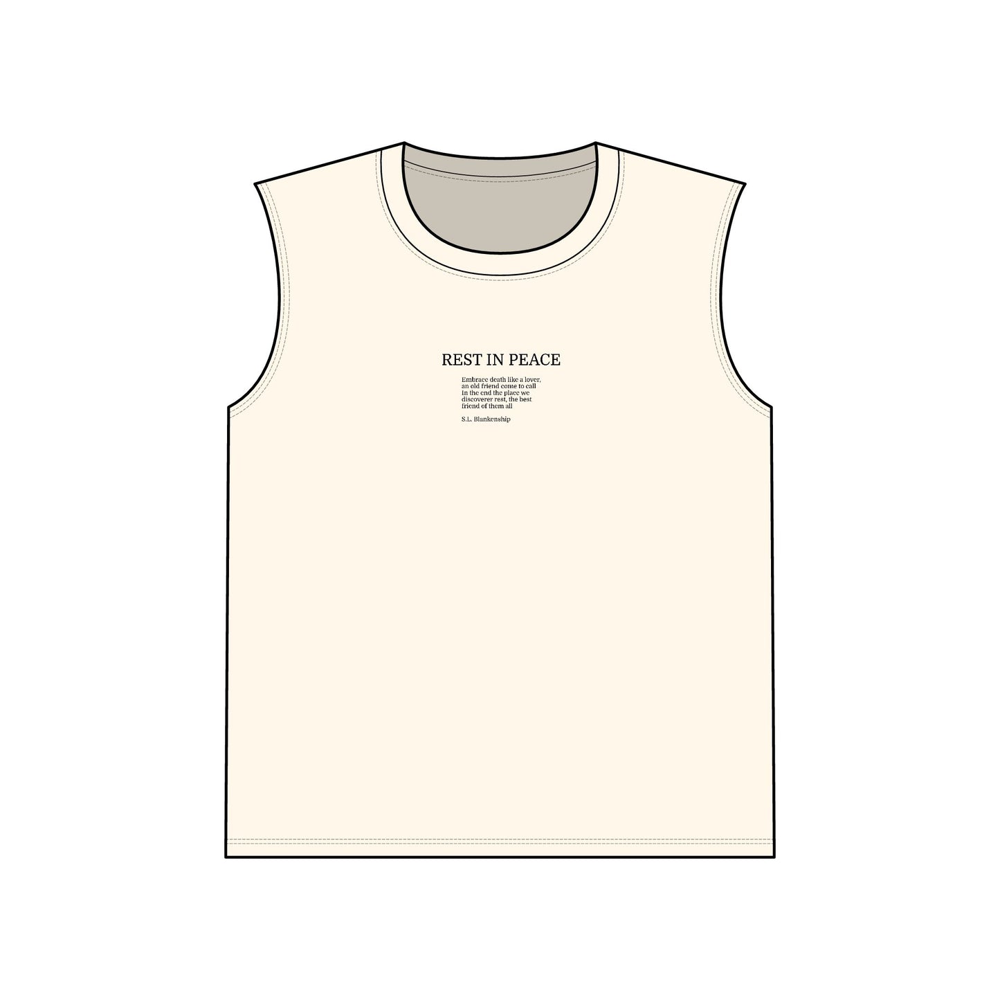 Rest in Peace Jersey Muscle Tank