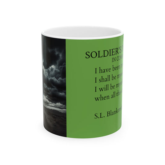 Soldier's  only Mug - Heartfelt Gift for Veterans, Motivational Coffee Cup, Perfect for Memorials, Military Love, Home Decor