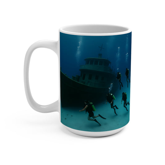 Wreck Diving Mug | Ocean Lover Gift | Scuba Diving Decor | Marine Adventure Coffee Cup | Fun Nautical Travel Mug | Water Sports Collector