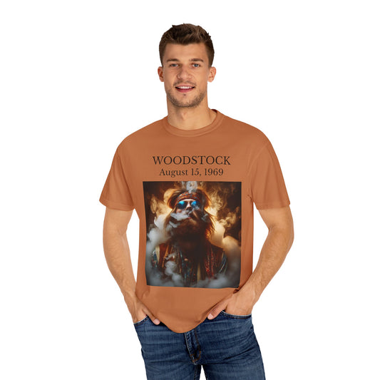 Woodstock 1969 Unisex Garment-Dyed T-shirt - Retro Festival Tee